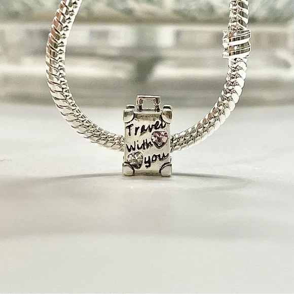 Travel With You Charm for Pandora Bracelets - Picture 1 of 4